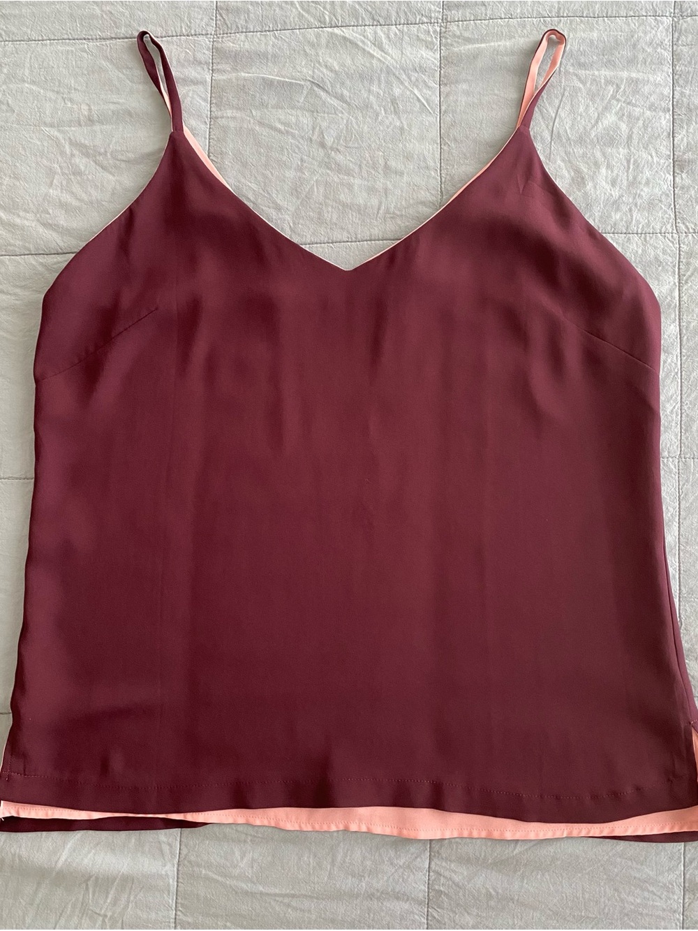 Women's Burgundy Pink  Reversible Camisole Top